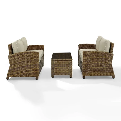 Bradenton 3pc Outdoor Wicker Seating Set - Crosley 11 Bradenton 3pc Outdoor Wicker Seating Set - Crosley - Image 11