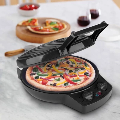 Courant 12 Inch Electric Griddle And Pizza Maker W/ Dial, Opens 180° 2 Courant 12 Inch Electric Griddle And Pizza Maker W/ Dial, Opens 180° - Image 2