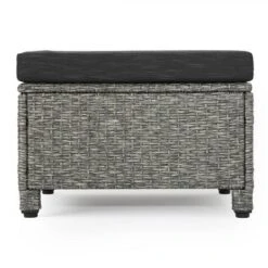 Puerta 2pk Outdoor Wicker Ottomans With Cushions - Black/Dark Gray - Christopher Knight Home 12 Puerta 2pk Outdoor Wicker Ottomans With Cushions - Black/Dark Gray - Christopher Knight Home -Garden & Outdoors GUEST c8a36a4e 9b83 4e52 a32f bc0d6b7cb461