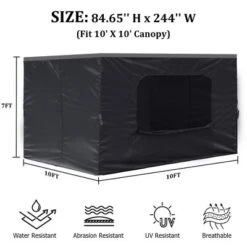 Aoodor Canopy Sidewall Replacement With 2 Side Zipper And Windows For 10' X 10' Pop Up Canopy Tent (Sidewall Only) 12 Aoodor Canopy Sidewall Replacement With 2 Side Zipper And Windows For 10' X 10' Pop Up Canopy Tent (Sidewall Only) -Garden & Outdoors GUEST c8a7fea6 0faf 41d8 b91a 43cf3a1f46cd