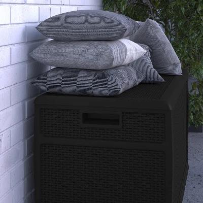 Merrick Lane 120 Gallon Weather Resistant Outdoor Storage Box For Decks, Patios, Poolside And More 2 Merrick Lane 120 Gallon Weather Resistant Outdoor Storage Box For Decks, Patios, Poolside And More - Image 2