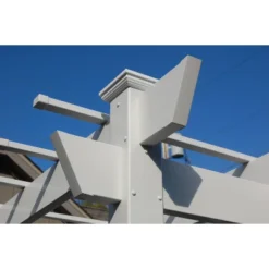 84" Kingston Vinyl Pergola - White - Dura-Trel -Garden & Outdoors GUEST c98c3741 9864 4cc0 baaf f030705400f6