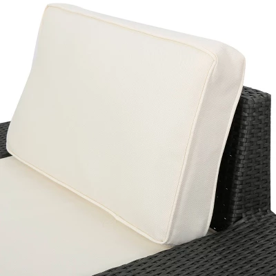 Santa Cruz 8pc Wicker Sectional Gray - Christopher Knight Home 6 Santa Cruz 8pc Wicker Sectional Gray - Christopher Knight Home - Image 6