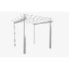 84" Kingston Vinyl Pergola - White - Dura-Trel