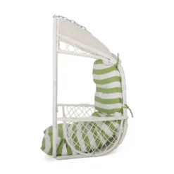 Greystone Indoor/Outdoor Hanging Chair With 8' Chain - White/Green - Christopher Knight Home 10 Greystone Indoor/Outdoor Hanging Chair With 8' Chain - White/Green - Christopher Knight Home -Garden & Outdoors GUEST cfbf4d9e db91 4eed 8e40 4630b4316ab3