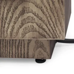 Wellington Outdoor 50000 BTU Rectangular Fire Pit Wood Pattern Brown - Christopher Knight Home