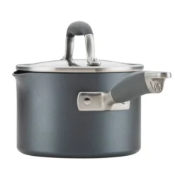 Anolon Advanced Home 2qt Covered Straining Saucepan Moonstone -Garden & Outdoors GUEST d15d7272 3e64 4c83 a30b 05db4ba46764