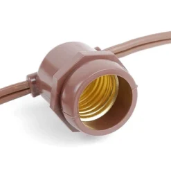 Novelty Lights Edison Outdoor String Lights With 25 In-Line Sockets Brown Wire 37.5 Feet 11 Novelty Lights Edison Outdoor String Lights With 25 In-Line Sockets Brown Wire 37.5 Feet -Garden & Outdoors GUEST d1c50287 eef8 498a b5fe 7f9745006478