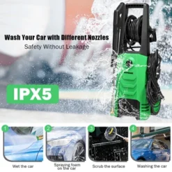 IronMax 3500PSI Electric Pressure Washer 2.6GPM 1800W W/ 4 Nozzles & Foam Lance OrangeGreen 14 IronMax 3500PSI Electric Pressure Washer 2.6GPM 1800W W/ 4 Nozzles & Foam Lance OrangeGreen -Garden & Outdoors GUEST d1fe1615 8b65 43ab 8d7d 6296286d6ba3