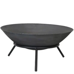 Sunnydaze Decor Sunnydaze Outdoor Camping Or Backyard Cast Iron Round Rustic Raised Fire Pit Bowl With Steel Finish On Stand - 22" -Garden & Outdoors GUEST d2c5b6f7 db7e 449d ba64 2961c7ac4c01
