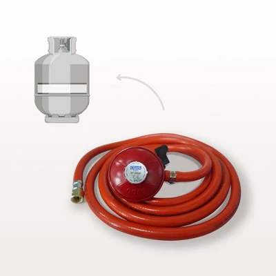 Square Propane Fire Pit With Wood Like Finish - Gray - Teamson Home 5 Square Propane Fire Pit With Wood Like Finish - Gray - Teamson Home - Image 5