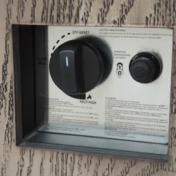 Wellington Outdoor 50000 BTU Rectangular Fire Pit Wood Pattern Brown - Christopher Knight Home -Garden & Outdoors GUEST d3957577 1961 496c 9996 75582feac7e0