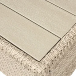 6pc Wicker Patio Set With Benches - Brown/Gray - GODEER -Garden & Outdoors GUEST d5164232 9be6 42fd b822 dbe77d5be61b