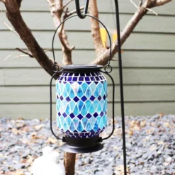 Sunnydaze Decor Sunnydaze Solar LED Outdoor Cool Blue Mosaic Lantern - 8.5" 14 Sunnydaze Decor Sunnydaze Solar LED Outdoor Cool Blue Mosaic Lantern - 8.5" -Garden & Outdoors GUEST d6912ef8 66dd 4226 9941 d819cd9cffef