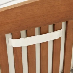 Stamford Eucalyptus Wood Outdoor Bench With Cushions - Natural - Alaterre Furniture -Garden & Outdoors GUEST d6cbdf41 ffee 457d 9ef7 3057bf083ba3