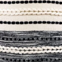 Northlight 18" Striped Cream And Black Outdoor Woven Pouf Ottoman 8 Northlight 18" Striped Cream And Black Outdoor Woven Pouf Ottoman -Garden & Outdoors GUEST d7d4b242 24ca 449d 9a8d d02950def55c