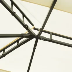 Outsunny 10' X 13' Soft Top Outdoor Patio Gazebo With Polyester Curtains & Air Netting Venting Screens & Aluminum Frame, Cream White 8 Outsunny 10' X 13' Soft Top Outdoor Patio Gazebo With Polyester Curtains & Air Netting Venting Screens & Aluminum Frame, Cream White -Garden & Outdoors GUEST d7eb4aba 9366 4349 b755 7a45e696921a