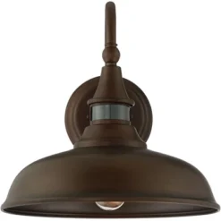 John Timberland Gough Rustic Farmhouse Outdoor Barn Light Fixture Bronze Dusk To Dawn Motion Sensor Dark Sky 12 1/2" For Post Exterior Deck House Yard 10 John Timberland Gough Rustic Farmhouse Outdoor Barn Light Fixture Bronze Dusk To Dawn Motion Sensor Dark Sky 12 1/2" For Post Exterior Deck House Yard -Garden & Outdoors GUEST da200884 05a9 4441 963d a3380b495ec1
