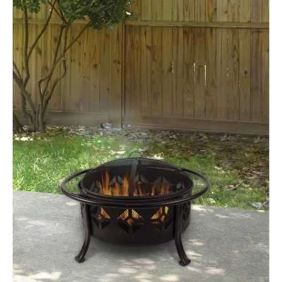 Pleasant Hearth Sunderland Deep Bowl Fire Pit 2 Pleasant Hearth Sunderland Deep Bowl Fire Pit - Image 2