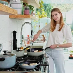 BergHOFF Sage And Slate Non-stick Aluminum Wok Pan -Garden & Outdoors GUEST df1fc3d3 7fe9 4c71 8220 cb436351936b