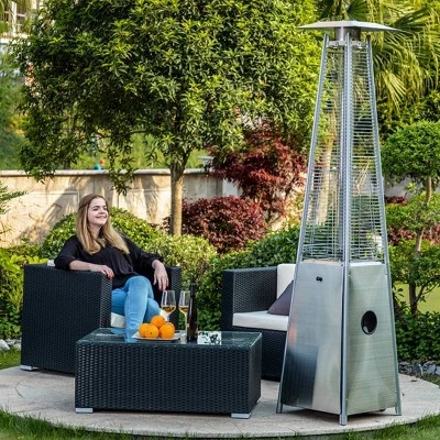 Garden Comfort 40000 BTU Portable Outdoor Patio Heater Silver 4 Garden Comfort 40000 BTU Portable Outdoor Patio Heater Silver - Image 4