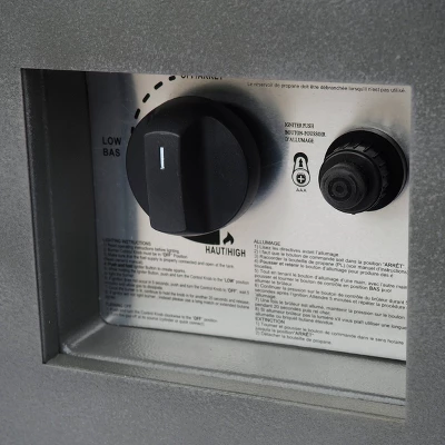 Wellington 48" Rectangular Iron Gas Fire Pit With Tank Holder Dark Gray - Christopher Knight Home 3 Wellington 48" Rectangular Iron Gas Fire Pit With Tank Holder Dark Gray - Christopher Knight Home - Image 3