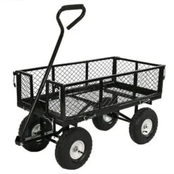 Sunnydaze Decor Sunnydaze Outdoor Lawn And Garden Heavy-Duty Durable Steel Mesh Utility Wagon Cart With Removable Sides 25 Sunnydaze Decor Sunnydaze Outdoor Lawn And Garden Heavy-Duty Durable Steel Mesh Utility Wagon Cart With Removable Sides -Garden & Outdoors GUEST df6ec4d7 2009 4220 8301 350735233522