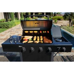 Kenmore 4-Burner Open Cart Grill With Side Burner 18 Kenmore 4-Burner Open Cart Grill With Side Burner -Garden & Outdoors GUEST df85e767 af7f 464d bbe3 25f06e47bee9