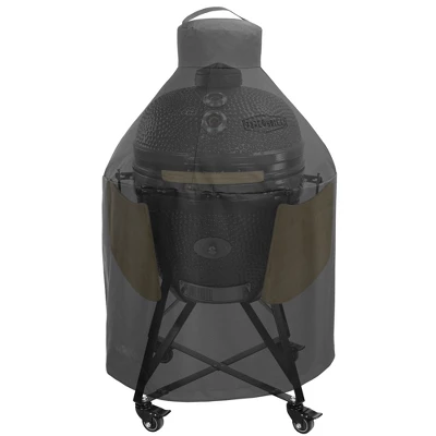 Pure Grill 27-Inch Ceramic Grill Cover For All Large Kamado Charcoal BBQ Grill Brands, Universal Fit Cover - 35" Dia X 45" H 1 Pure Grill 27-Inch Ceramic Grill Cover For All Large Kamado Charcoal BBQ Grill Brands, Universal Fit Cover - 35" Dia X 45" H