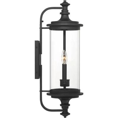 Possini Euro Design Medici Modern Outdoor Wall Light Fixture Black Metal 24 1/2" Clear Glass For Post Exterior Barn Deck House Porch Yard Patio Home 6 Possini Euro Design Medici Modern Outdoor Wall Light Fixture Black Metal 24 1/2" Clear Glass For Post Exterior Barn Deck House Porch Yard Patio Home - Image 6