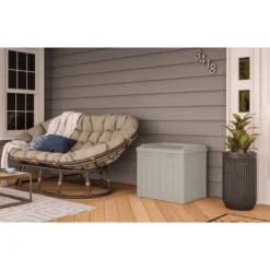 22gal Resin Storage Seat Taupe - Suncast -Garden & Outdoors GUEST e25c5893 76a0 4617 8bbf c7303cc3958e