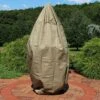 Sunnydaze Decor Sunnydaze Outdoor Weather-Resistant Secure Fit Water Fountain Feature Protective Cover - 38" X 70" - Khaki