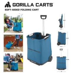 Gorilla Carts Collapsible Soft-Sided Folding Cart -Garden & Outdoors GUEST e3e2f876 6baf 425a 8bd5 de4432b3b0b6