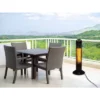 Freestanding Oscillating Tower Infrared Electric Outdoor Heater With Remote - Black - Westinghouse