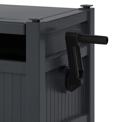 Suncast Hideaway 100' Capacity Resin Garden Hose Reel For 5/8" Hoses With Stay-Up Lid & Crank Handle For Hassle-free Outdoor Storage, Cyberspace 2 Suncast Hideaway 100' Capacity Resin Garden Hose Reel For 5/8" Hoses With Stay-Up Lid & Crank Handle For Hassle-free Outdoor Storage, Cyberspace - Image 2