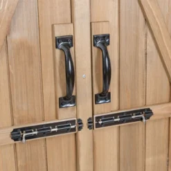 Costway Garden Outdoor Wooden Storage Shed Cabinet Double Doors Fir Wood Lockers -Garden & Outdoors GUEST e8d3679a bde1 4183 a15f 1a47cf7f642a