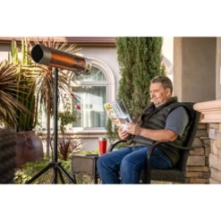 Kenmore Carbon Infrared 1500W Electric Patio Heater With Tripod & Remote Silver -Garden & Outdoors GUEST e8df4d94 2cc3 47e6 a0b0 8b1167fd107b