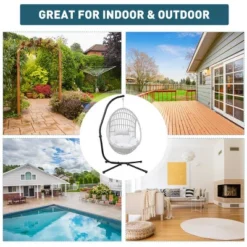 Hammock Steel C Stand -Stand For Hanging Hammock Chairs - 300 Pound Capacity, Black 12 Hammock Steel C Stand -Stand For Hanging Hammock Chairs - 300 Pound Capacity, Black -Garden & Outdoors GUEST e911c019 75ef 4aba 9805 1be0b14a79be