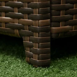 Outsunny Patio Wicker Storage Bench, Cushioned Outdoor PE Rattan Patio Furniture, Assisted Easy Open, Two-In-One Seat Box With Handles Seat, Red -Garden & Outdoors GUEST eab2f9e5 23c8 4721 b3a6 9d3cd599cc90