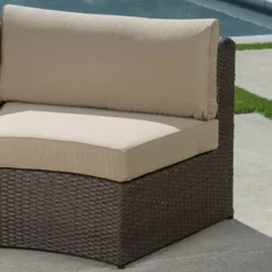 Cyprus Brown 8pc Sectional With Sunbrella - Canopy Home And Garden -Garden & Outdoors GUEST ebb6ea76 0d64 4730 9ec0 38b473f2fcfe