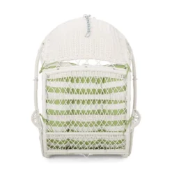 Greystone Indoor/Outdoor Hanging Chair With 8' Chain - White/Green - Christopher Knight Home 12 Greystone Indoor/Outdoor Hanging Chair With 8' Chain - White/Green - Christopher Knight Home -Garden & Outdoors GUEST ee5d91a5 ec73 4a5c 8375 f9ebce432e3f