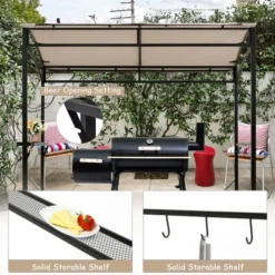 Costway 7'x4.5' Grill Gazebo Outdoor Patio Garden BBQ Canopy Shelter Storage Hook 15 Costway 7'x4.5' Grill Gazebo Outdoor Patio Garden BBQ Canopy Shelter Storage Hook -Garden & Outdoors GUEST ef518e32 e759 4cde a74e 7b304d0d5e9a