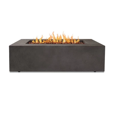 Baltic Rectangle Natural Gas Fire Table - Gray - Real Flame 1 Baltic Rectangle Natural Gas Fire Table - Gray - Real Flame