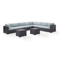 Biscayne 7pc Outdoor Wicker Sectional Set With 2 Coffee Tables - Sangria - Crosley 10 Biscayne 7pc Outdoor Wicker Sectional Set With 2 Coffee Tables - Sangria - Crosley -Garden & Outdoors GUEST eff85c87 d1df 4ee8 a61a a1cd85c67596