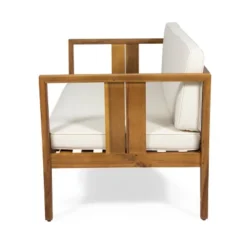 Nicholson Outdoor 4 Seater Acacia Wood Chat Set - Teak/Beige - Christopher Knight Home 20 Nicholson Outdoor 4 Seater Acacia Wood Chat Set - Teak/Beige - Christopher Knight Home -Garden & Outdoors GUEST f095ec40 2604 46ba 84c9 71648238f4d8