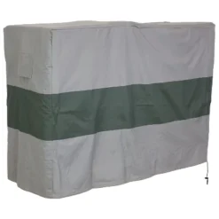 Sunnydaze Decor Sunnydaze Outdoor Weather-Resistant Heavy-Duty Polyester With PVC Backing Firewood Log Rack Cover - Gray And Green -Garden & Outdoors GUEST f1cb446c 943a 4207 b748 bd03a11122c8