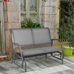 Costway Patio Swing Glider Bench Loveseat Rocking Chair Backyard Poolside -Garden & Outdoors GUEST f1de2788 d42b 42c5 8b40 477213413adf