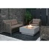 Manhattan 36" Outdoor Fire Pit Propane Table Backyard Patio Heater - Elementi
