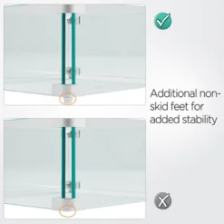 Yaheetech Tempered Glass Wind Guard Fence Fire Pit Table -Garden & Outdoors GUEST f2d4ac3e 0007 4fed ba2b eddb333bf1c7