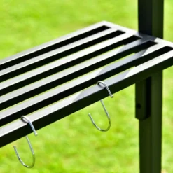 SUGIFT 7 Ft Outdoor Grill Gazebo BBQ Canopy With Side Awning In Gray -Garden & Outdoors GUEST f2efe7de 4e30 426e b727 811ba308fc60